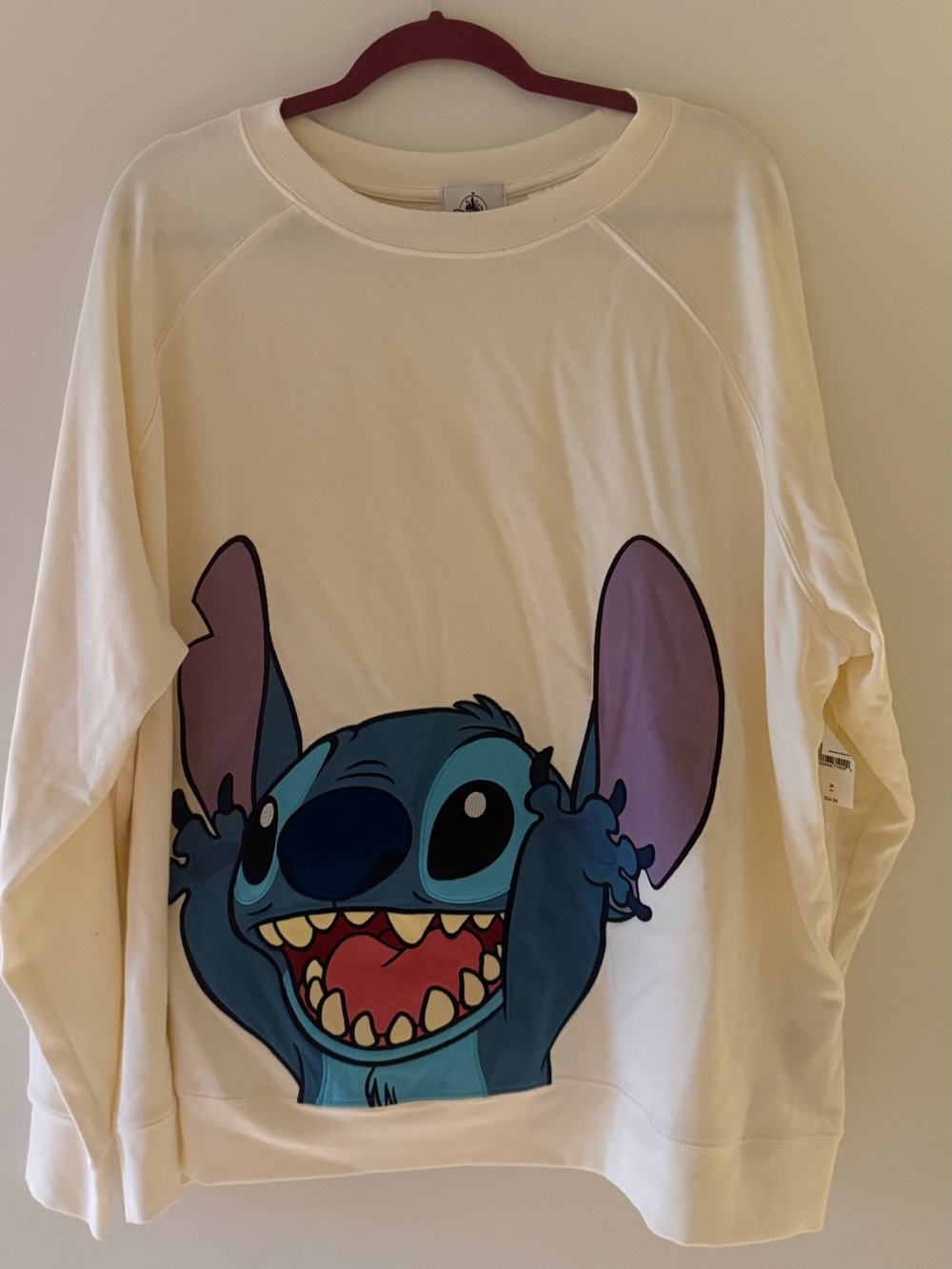 Walt Disney World Stitch Sweatshirt Cream Crewneck Pullover Womens 3X Plus Size - Picture 2 of 3
